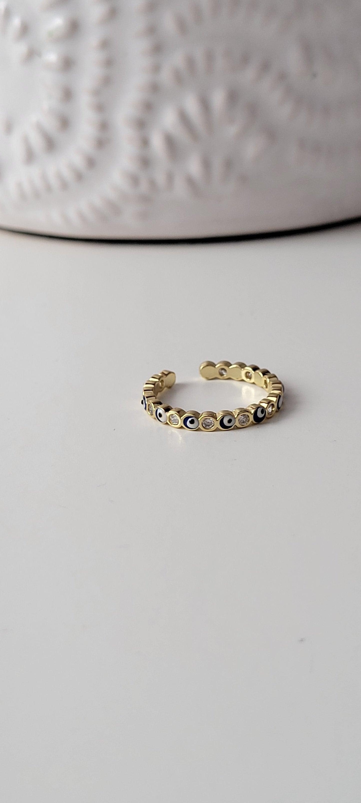 Luna evil eyes Ring